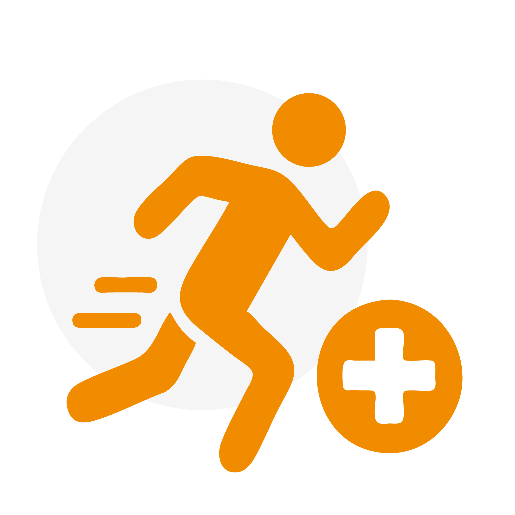 Icon zur sportmedizinischen Betreuung und Behandlung von Verletzungen