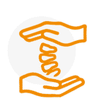 Symbol für Chirotherapie zur Behandlung von Wirbelsäulen und Gelenkbeschwerden