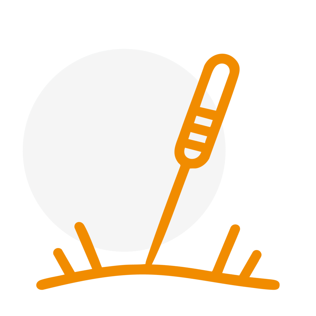 Akupunktur Icon in Orange - Orthopädische Schmerztherapie in Siegen