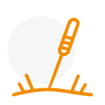 Akupunktur Icon in Orange Orthopädische Schmerztherapie in Siegen