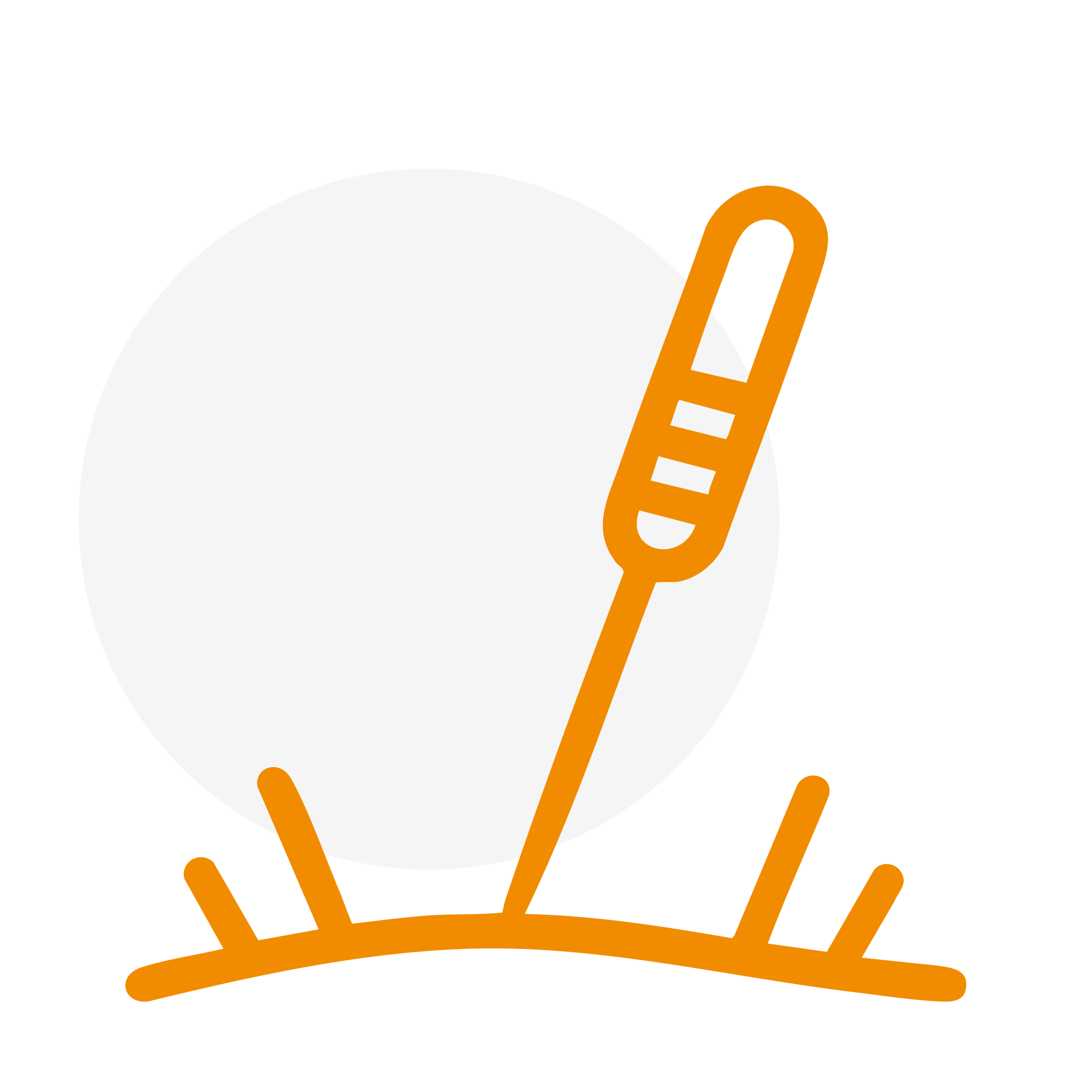 Akupunktur Icon in Orange - Orthopädische Schmerztherapie in Siegen