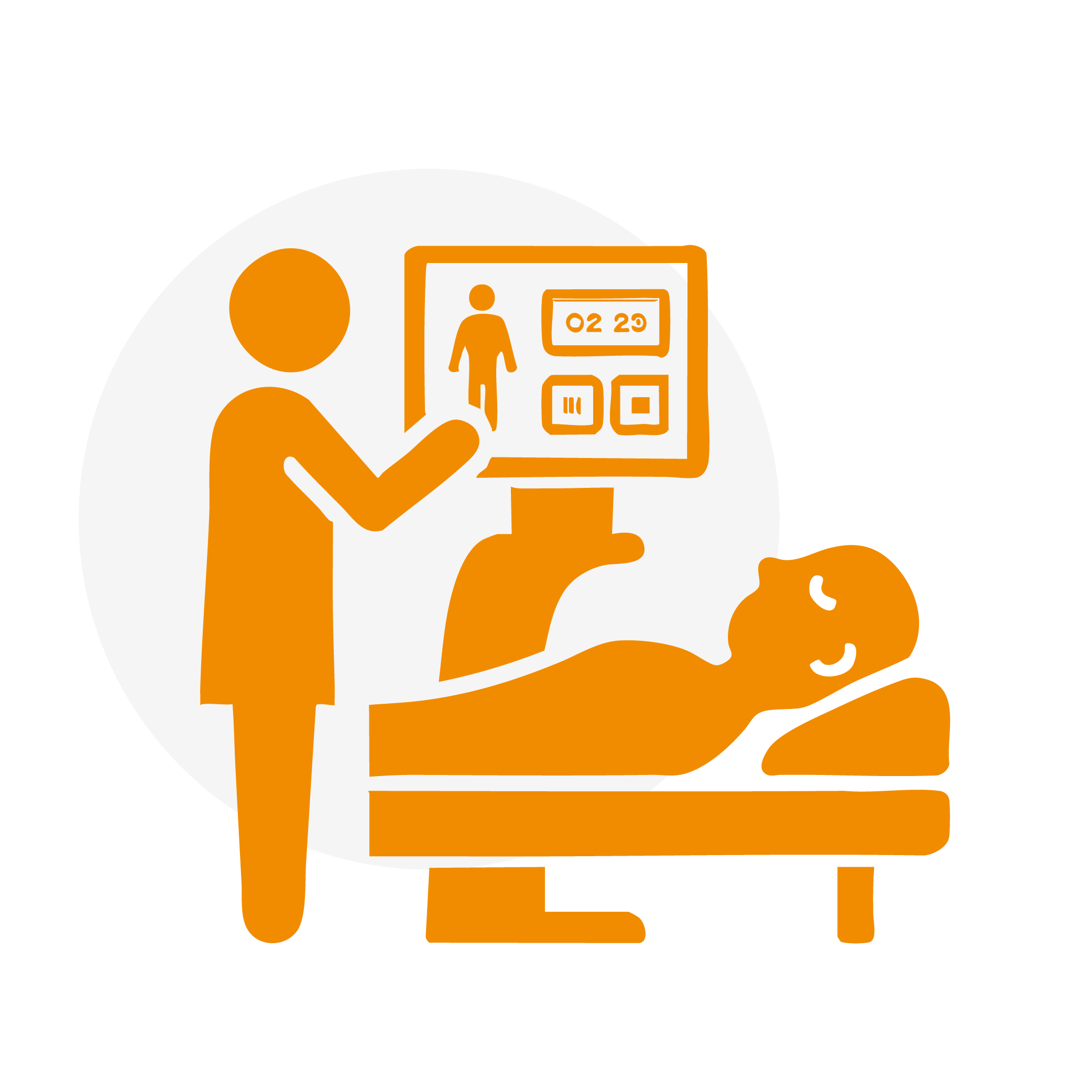 Medistream Wassermassagegerät bei der Behandlung eines Patienten